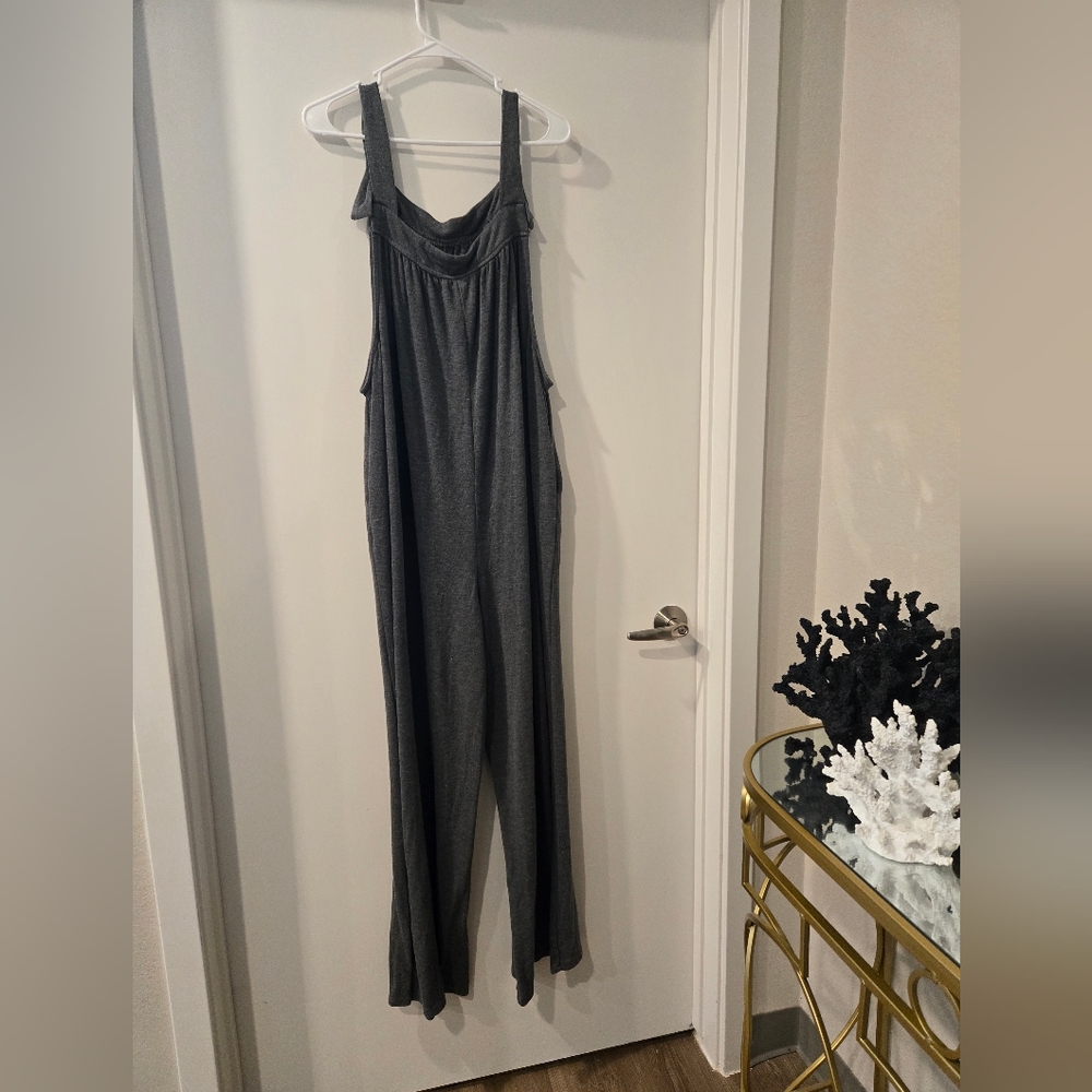 Suzanne Betro Gray Jumpsuit